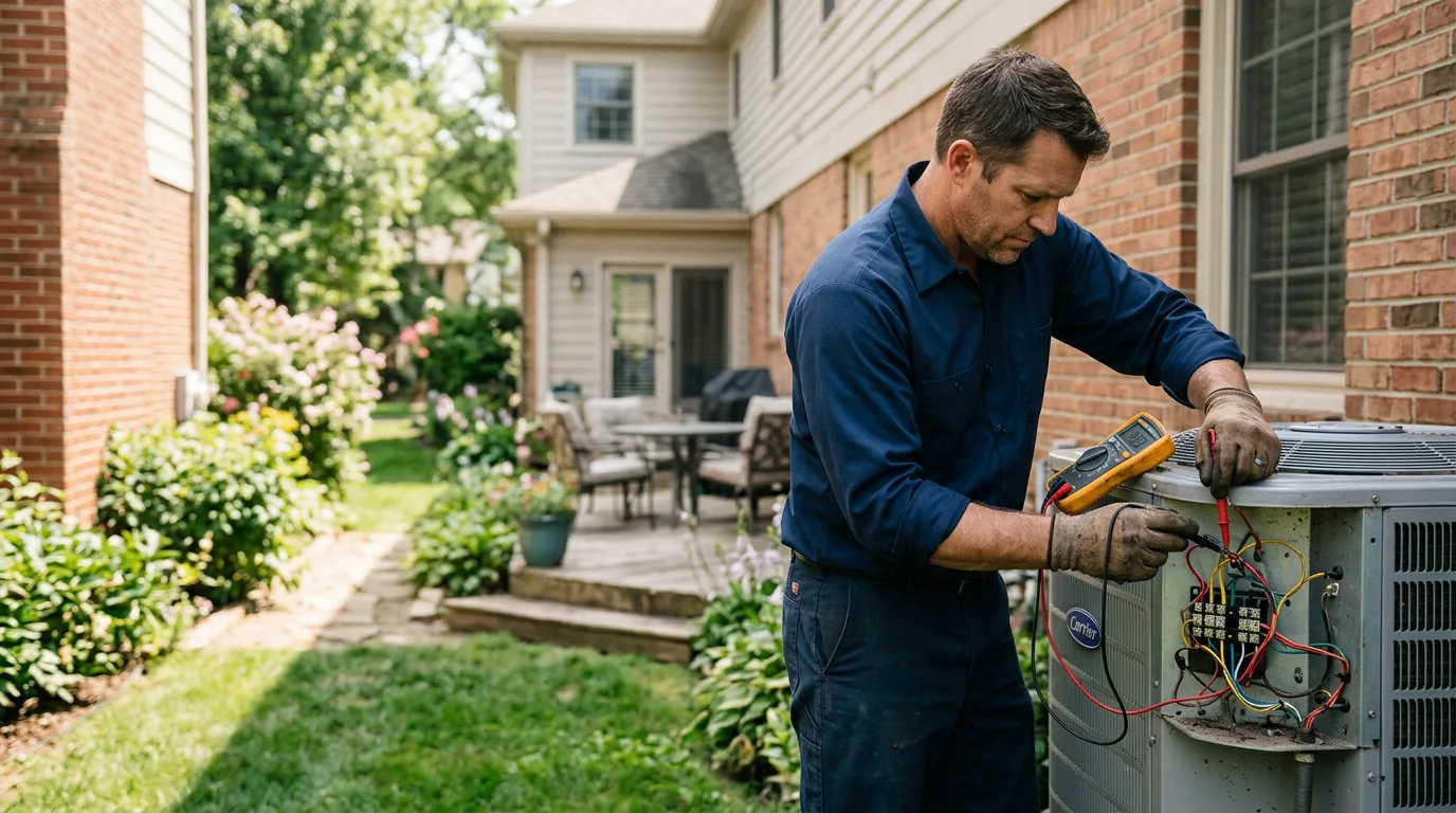 HVAC technician working near Wamsutter, WY